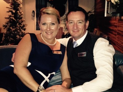 Ian and Lydie looking sharp after a day in the gallery. Photo credit: Ian Hamlin