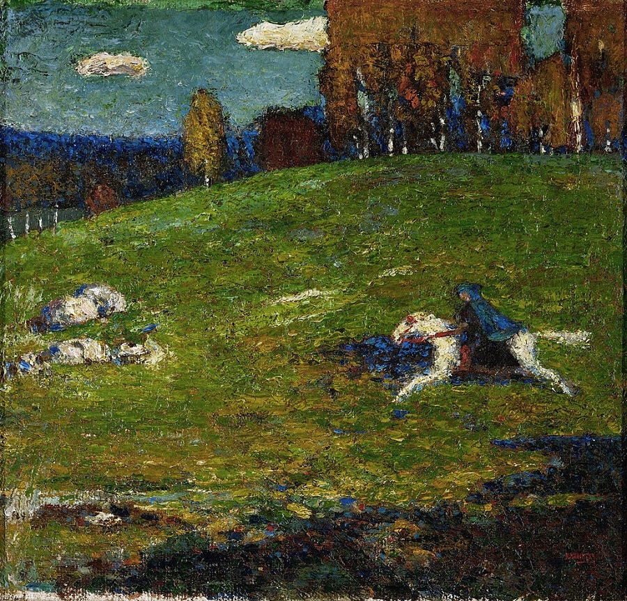 "Der Blaue Reiter" (1903), Wassily Kandinsky (public domain), Expressionism, Expressionist Art