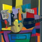 "Guitar and Score Palette" (Palette Guitare et Partition; 2000), Marcel Mouly